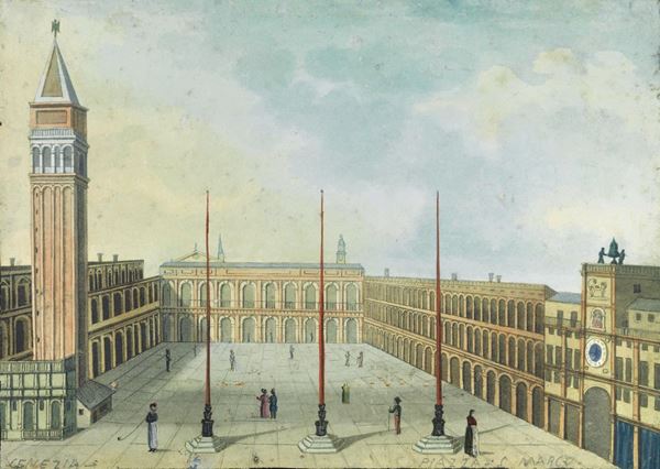 Dieci litografie acquerellate, sec. XIX  - Asta INTERNI - Poggio Bracciolini Casa d'Aste