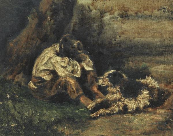 Scuola Italiana del sec. XIX  - Asta INTERNI - Poggio Bracciolini Casa d'Aste