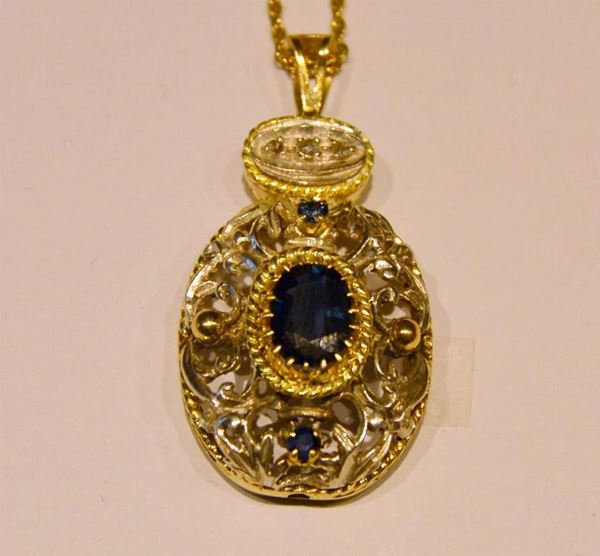 PENDENTE , IN ORO GIALLO, ARGENTO, DIAMANTI E&nbsp;&nbsp;&nbsp;&nbsp;&nbsp;&nbsp;&nbsp;&nbsp;&nbsp;&nbsp;&nbsp;&nbsp;&nbsp;&nbsp;&nbsp;&nbsp;&nbsp;&nbsp;&nbsp;&nbsp;&nbsp;&nbsp;&nbsp;&nbsp;&nbsp;&nbsp;&nbsp;&nbsp;&nbsp;