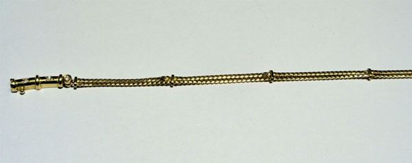 BRACCIALETTO IN ORO GIALLO E DIAMANTI