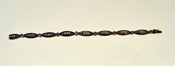 BRACCIALE , INIZI SEC. XX IN ORO GIALLO,ARGENTO,