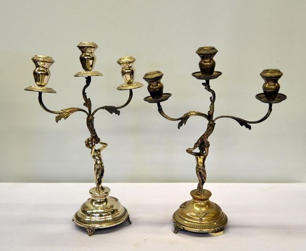 COPPIA DI CANDELABRI, SEC. XX