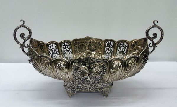 GRANDE VASCA CENTRO TAVOLA, SEC. XX  - Asta ANTIQUARIATO, COLLEZIONISMO, GIOIELLI - Poggio Bracciolini Casa d'Aste