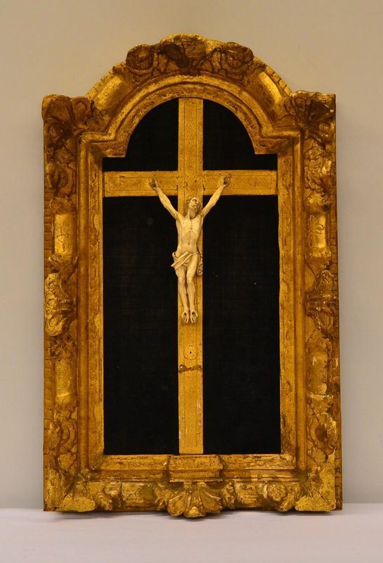 Scultura, sec. XIX, in avorio, raffigurante cristo,