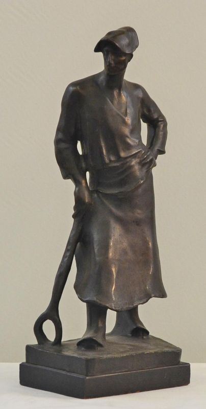 Scultura, sec. XX, in bronzo,