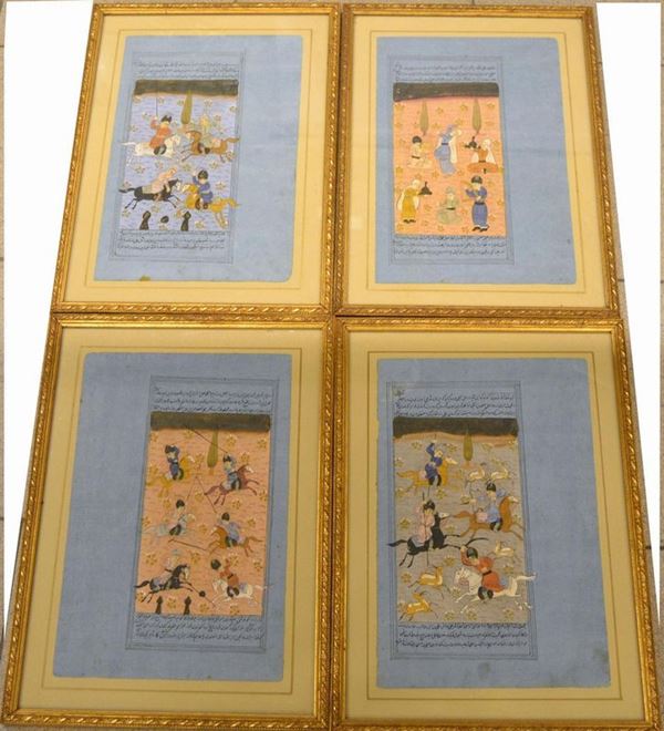 Quattro acquarelli , sec. XIX  - Asta ANTIQUARIATO, COLLEZIONISMO, GIOIELLI - Poggio Bracciolini Casa d'Aste
