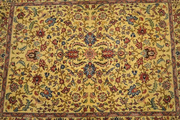 Tappeto persiano, sec. XX, fondo  - Asta ANTIQUARIATO, COLLEZIONISMO, GIOIELLI - Poggio Bracciolini Casa d'Aste
