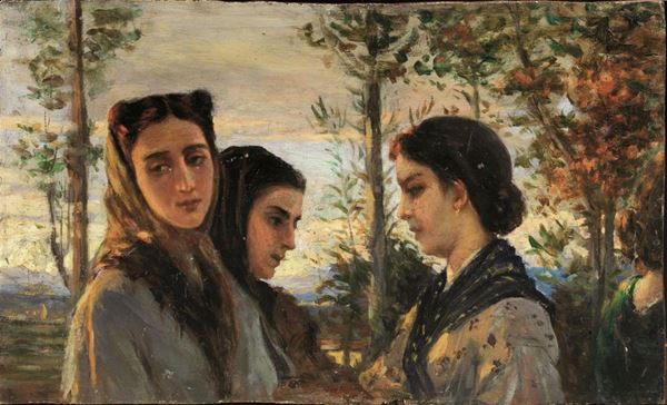 Scuola Toscana del sec. XIX  - Asta ANTIQUARIATO, COLLEZIONISMO, GIOIELLI - Poggio Bracciolini Casa d'Aste