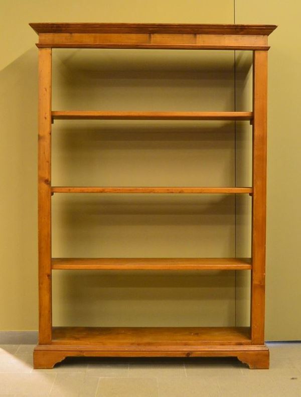 Libreria, inizi sec. XX, in abete con vani