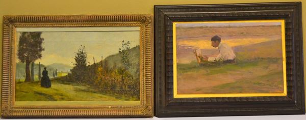 Scuola italiana, sec. XX                                                    - Asta ASTA A TEMPO - MOBILI, DIPINTI, OGGETTI D'ARTE - Poggio Bracciolini Casa d'Aste