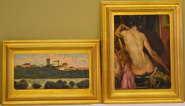 Scuola italiana, sec. XX                                                    - Asta ASTA A TEMPO - MOBILI, DIPINTI, OGGETTI D'ARTE - Poggio Bracciolini Casa d'Aste