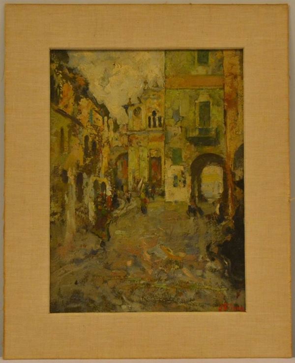 Scuola Italiana, inizi sec. XX                                              - Asta ASTA A TEMPO - MOBILI, DIPINTI, OGGETTI D'ARTE - Poggio Bracciolini Casa d'Aste