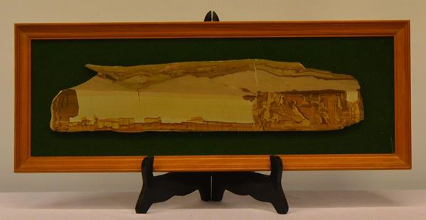 Pietra paesina, entro cornice,                                              - Asta ASTA A TEMPO - MOBILI, DIPINTI, OGGETTI D'ARTE - Poggio Bracciolini Casa d'Aste