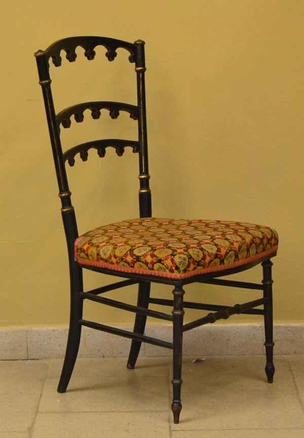Sedia, fine sec. XIX, in legno                                            