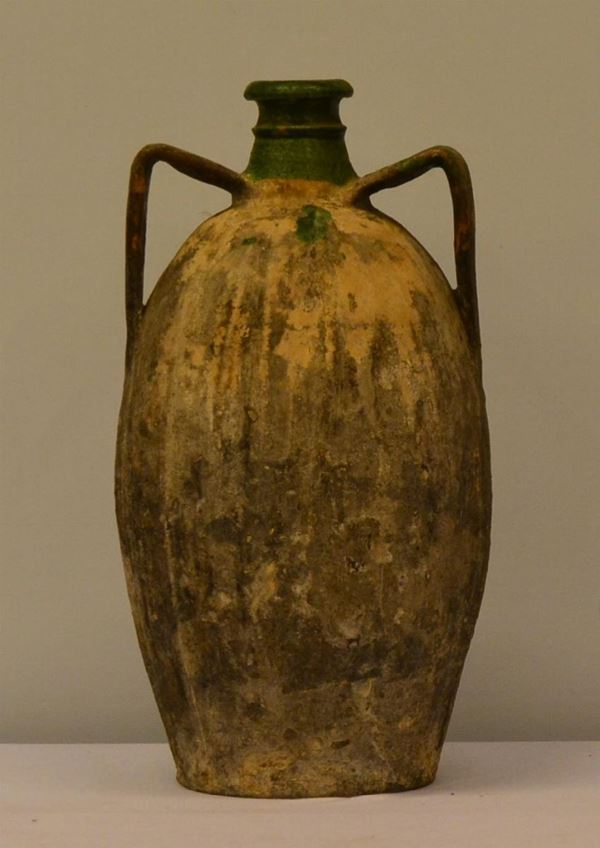 Anfora, sec. XIX, in terracotta,                                          
