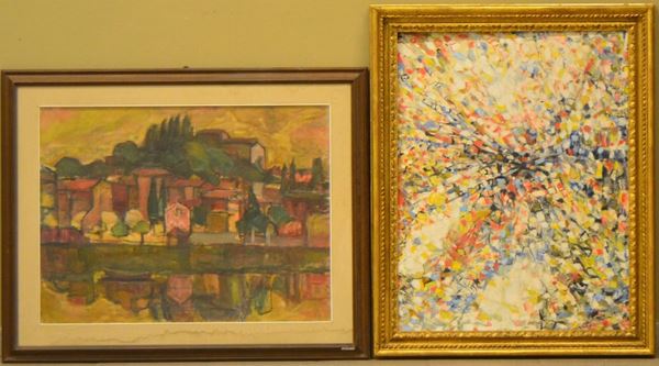 Scuola italiana, sec. XX                                                    - Asta ASTA A TEMPO - MOBILI, DIPINTI, OGGETTI D'ARTE - Poggio Bracciolini Casa d'Aste