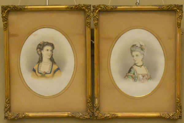 Scuola francese, fine sec. XIX                                              - Asta ASTA A TEMPO - MOBILI, DIPINTI, OGGETTI D'ARTE - Poggio Bracciolini Casa d'Aste