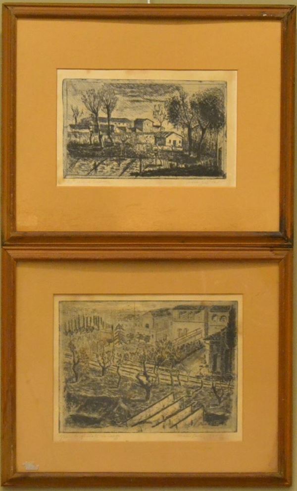 Scuola italiana, sec. XX                                                    - Asta ASTA A TEMPO - MOBILI, DIPINTI, OGGETTI D'ARTE - Poggio Bracciolini Casa d'Aste