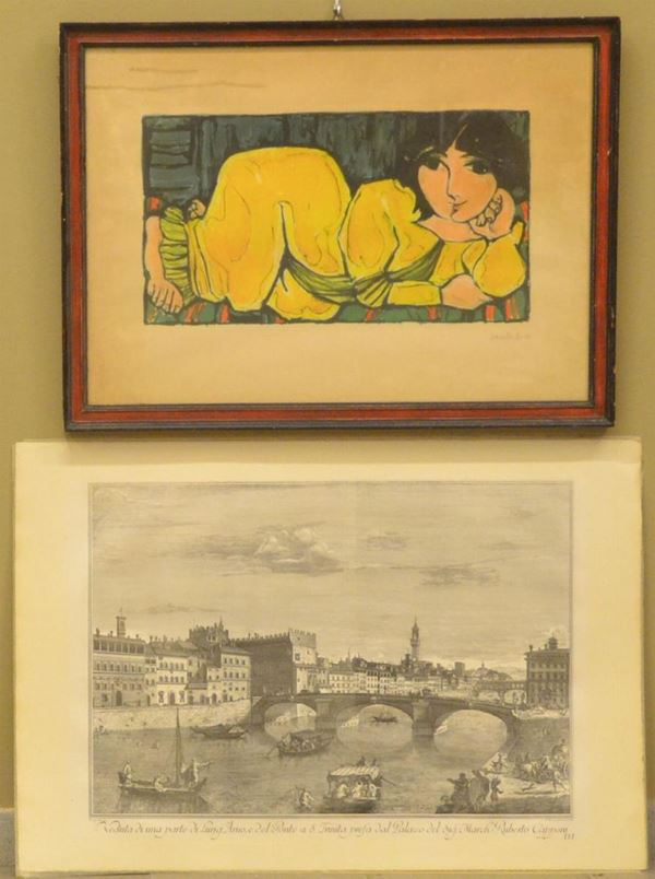 Scuola italiana, sec. XX                                                    - Asta ASTA A TEMPO - MOBILI, DIPINTI, OGGETTI D'ARTE - Poggio Bracciolini Casa d'Aste