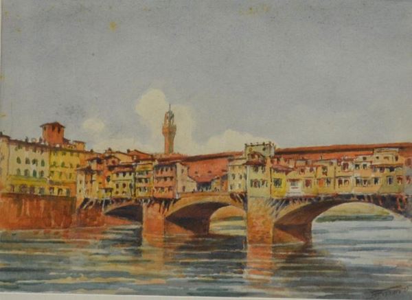 Scuola del XX secolo                                                        - Asta ASTA A TEMPO - MOBILI, DIPINTI, OGGETTI D'ARTE - Poggio Bracciolini Casa d'Aste