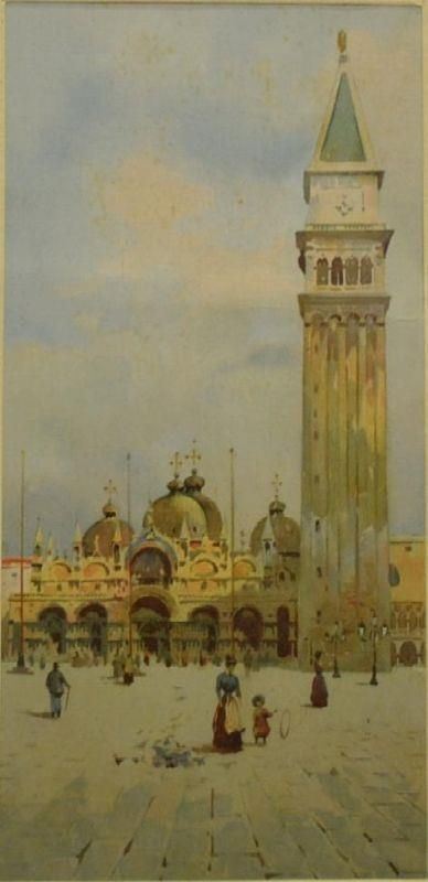 Sei vedute di Venezia, riproduzioni su carta di dipinti del sec. XX, misure
