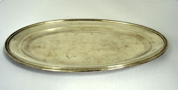 VASSOIO , SEC. XX , ARGENTIERE FARAONE  - Asta GIOIELLI, ARGENTI, MOBILI E DIPINTI - Poggio Bracciolini Casa d'Aste