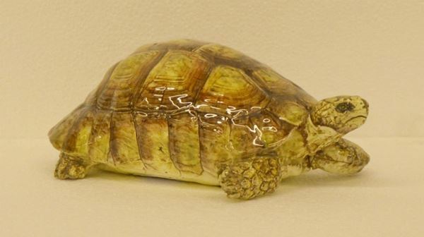 Scultura, sec. XX, in maiolica,                                           