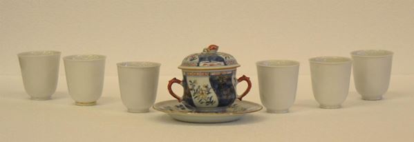 Sei chicchere, sec. XVIII, in                                               - Asta GIOIELLI, ARGENTI, MOBILI E DIPINTI - Poggio Bracciolini Casa d'Aste