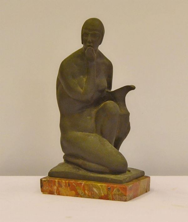 Scultura, sec. XX, in bronzo,                                             