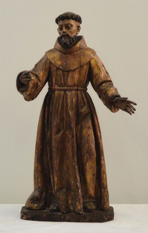 Scultura, scuola italiana, sec. XVIII, in legno  - Asta GIOIELLI, ARGENTI, MOBILI E DIPINTI - Poggio Bracciolini Casa d'Aste