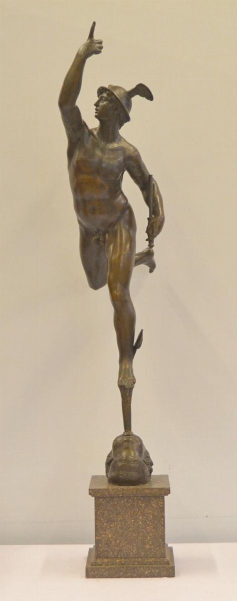 Scultura, sec. XIX, in bronzo,