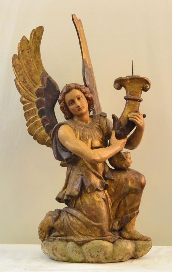 Scultura, scuola Napoletana, sec. XVIII, in legno&nbsp;&nbsp;&nbsp;&nbsp;&nbsp;&nbsp;&nbsp;&nbsp;&nbsp;&nbsp;&nbsp;&nbsp;&nbsp;&nbsp;&nbsp;&nbsp;&nbsp;&nbsp;&nbsp;&nbsp;&nbsp;&nbsp;&nbsp;&nbsp;&nbsp;