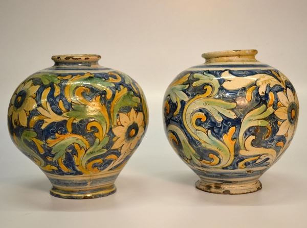 COPPIA DI VASI, CALTAGIRONE, SECOLO XIX