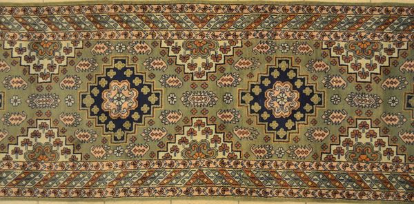 Tappeto persiano Ardebil, a motivo geometrico, campo nei toni