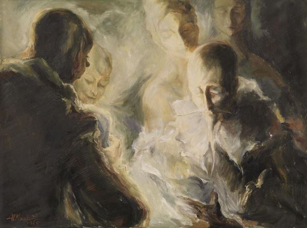 Angelo Marchetti    - Asta GIOIELLI, ARGENTI, MOBILI E DIPINTI - Poggio Bracciolini Casa d'Aste