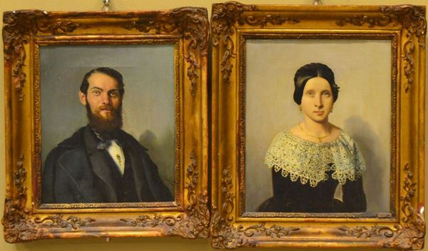Scuola francese, sec. XIX  - Asta GIOIELLI, ARGENTI, MOBILI E DIPINTI - Poggio Bracciolini Casa d'Aste