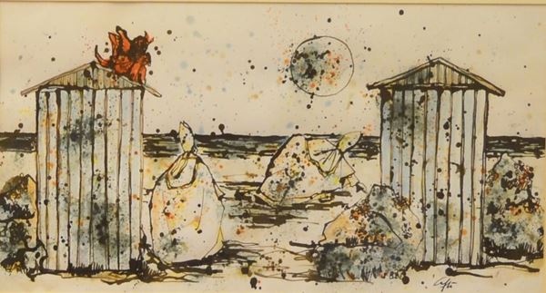 Nino Caffè     - Asta GIOIELLI, ARGENTI, MOBILI E DIPINTI - Poggio Bracciolini Casa d'Aste