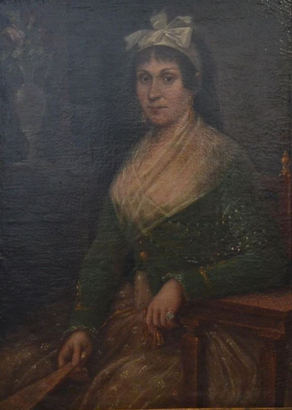 Scuola italiana, sec. XIX                                             - Asta GIOIELLI, ARGENTI, MOBILI E DIPINTI - Poggio Bracciolini Casa d'Aste