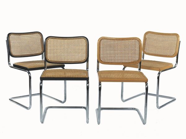 DUE SEDIE, DESIGN GAVINA, MODELLO CESCA                                   