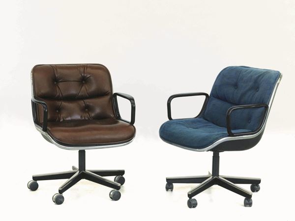 DUE POLTRONCINE DA UFFICIO, ANNI '70, DESIGN KNOLL