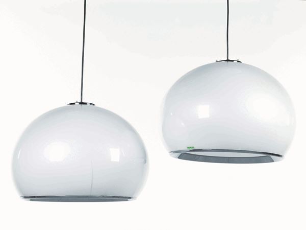 COPPIA DI LUMIERE, ANNI '70, DESIGN HARVEY GUZZINI