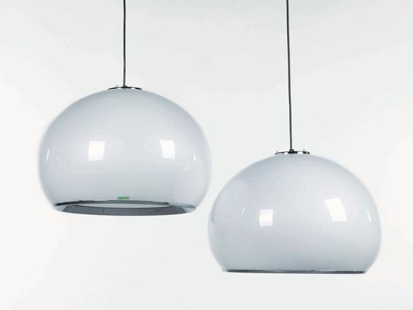 COPPIA DI LUMIERE, ANNI '70, DESIGN HARVEY GUZZINI