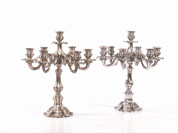 COPPIA DI CANDELABRI, SECOLO XX