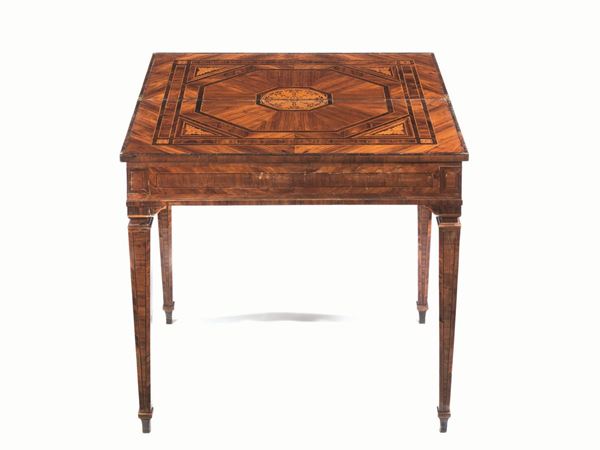 TAVOLINO DA GIOCO, LOMBARDIA, FINE SECOLO XVIII