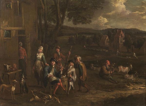 Seguace di David Teniers sec. XVIII