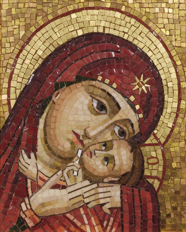 DUE MOSAICI, ROMA, SECOLO XX                                              