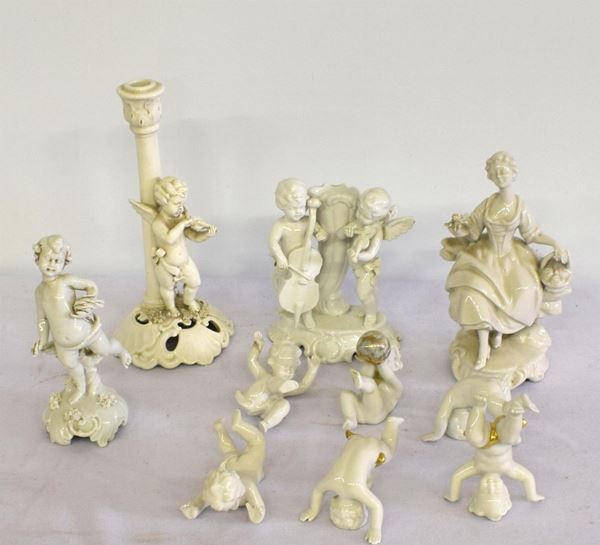 Lotto di nove soprammobili , putti e soprammobile&nbsp;&nbsp;&nbsp;&nbsp;&nbsp;&nbsp;&nbsp;&nbsp;&nbsp;&nbsp;&nbsp;&nbsp;&nbsp;&nbsp;&nbsp;&nbsp;&nbsp;&nbsp;&nbsp;&nbsp;&nbsp;&nbsp;&nbsp;&nbsp;&nbsp;