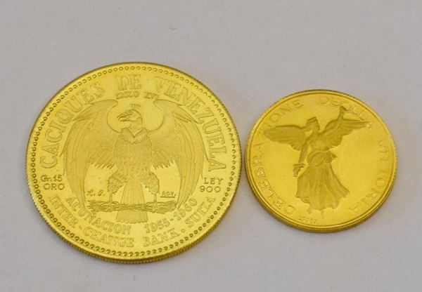 MONETA , IN ORO 900/1000