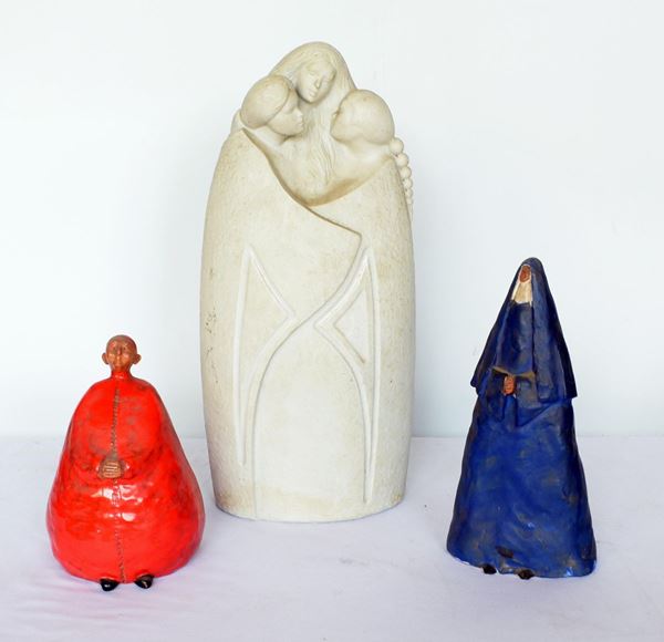Scultura, sec. XX, in bisquit,                                            