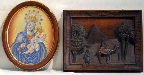 Scuola nord europea, sec. XX  - Asta GIOIELLI, ARGENTI, ARREDI, OGGETTI D'ARTE E DIPINTI - Poggio Bracciolini Casa d'Aste